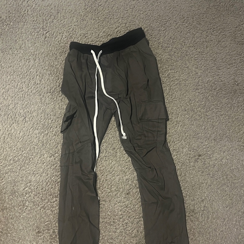 Men's MNML olive green Cargo Pants